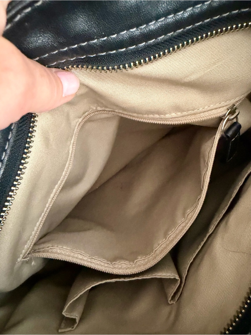 Coach Black Leather Hobo Shoulder Bag - Picture 7 of 8